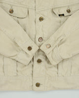Vintage 1960s Lee Westerner Sanforized 100-J Union Made In USA Desert Khaki Santeen Denim Trucker Jacket - M
