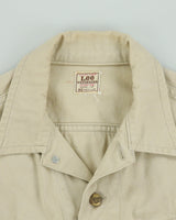 Vintage 1960s Lee Westerner Sanforized 100-J Union Made In USA Desert Khaki Santeen Denim Trucker Jacket - M