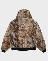 Vintage Carhartt J221 CAP Real Tree Camo Canvas Quilt Lined Active Jacket - L