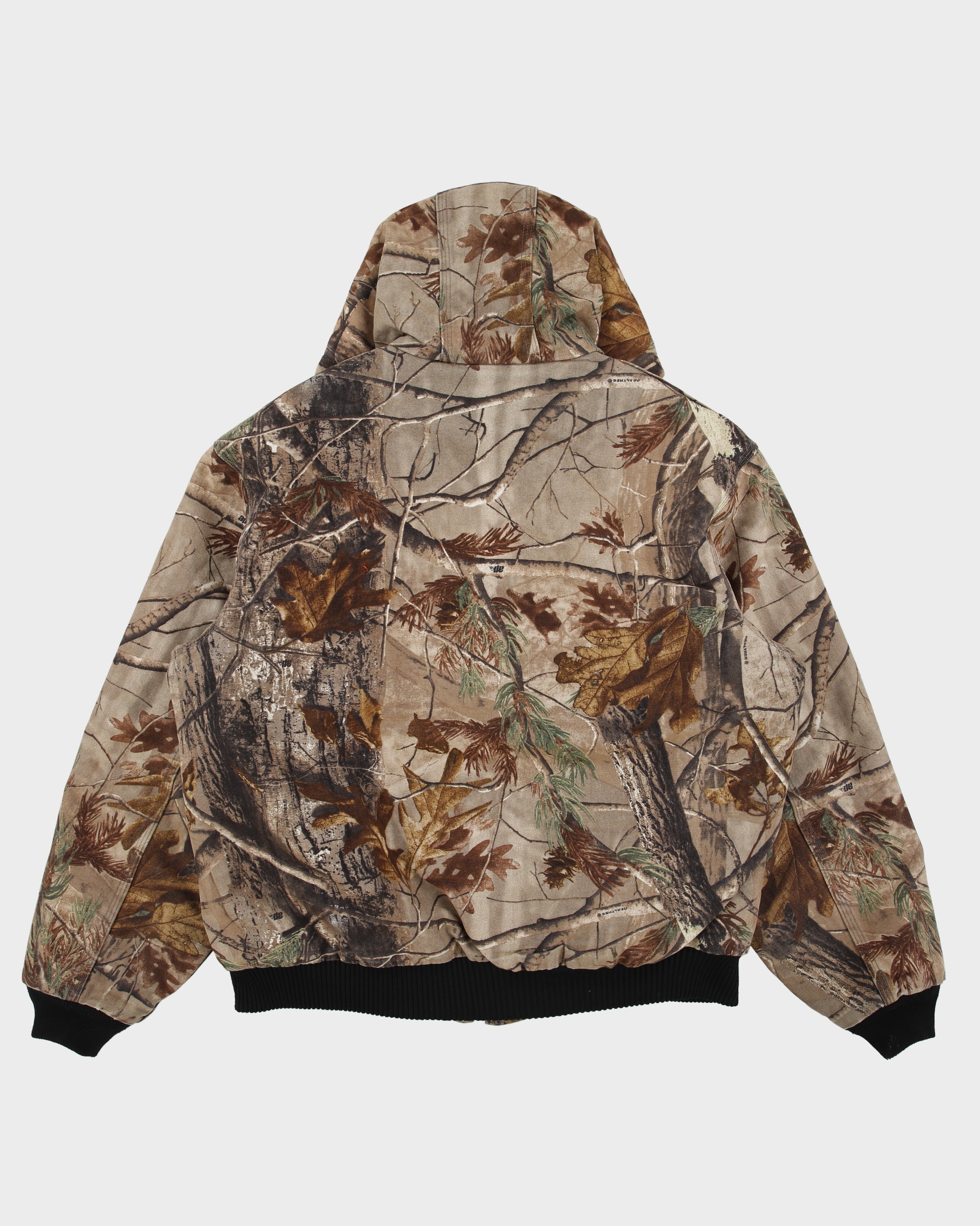 Vintage Carhartt J221 CAP Real Tree Camo Canvas Quilt Lined Active Jacket - L