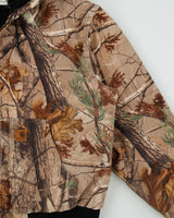Vintage Carhartt J221 CAP Real Tree Camo Canvas Quilt Lined Active Jacket - L
