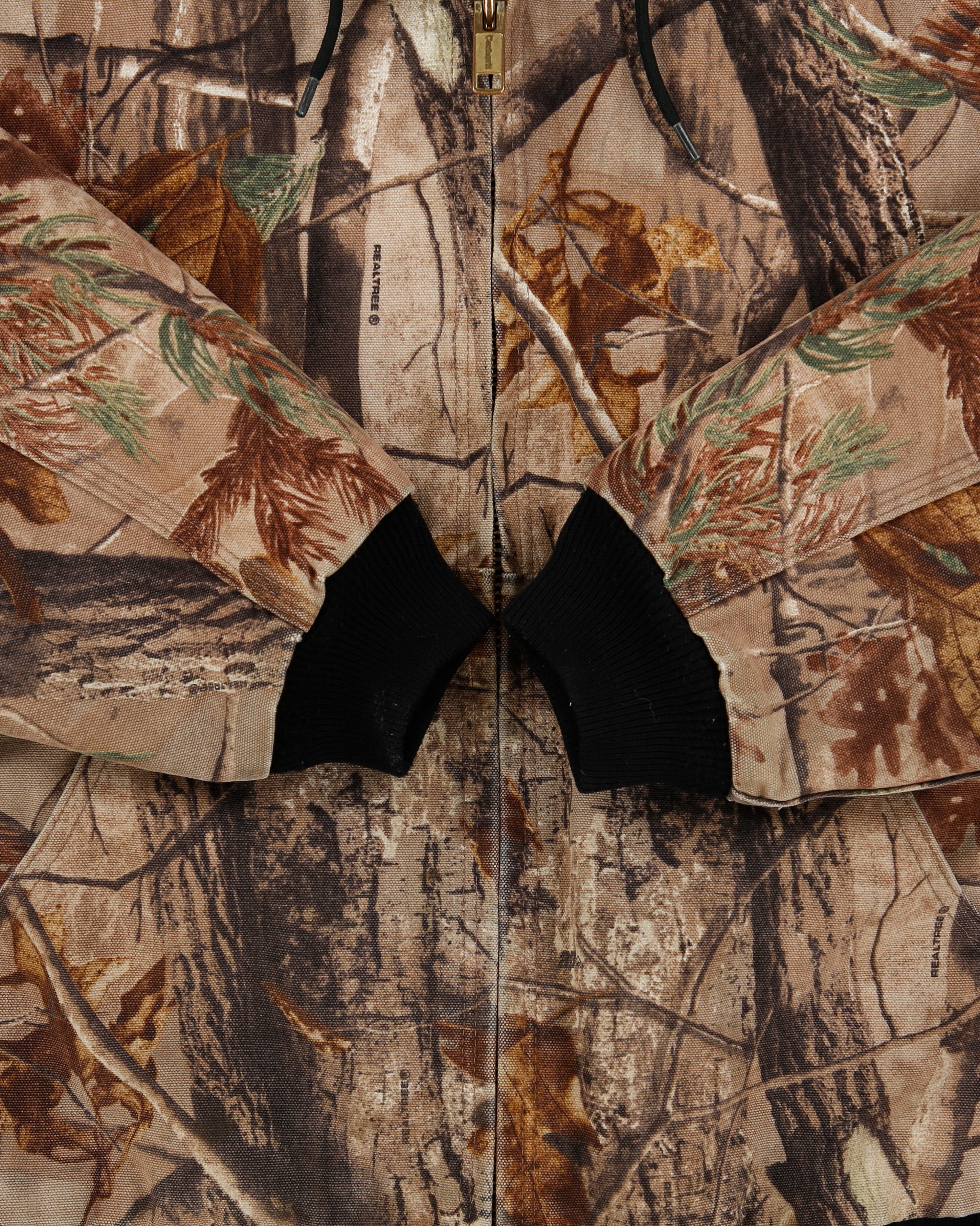 Vintage Carhartt J221 CAP Real Tree Camo Canvas Quilt Lined Active Jacket - L