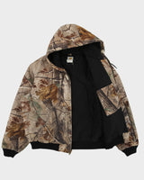 Vintage Carhartt J221 CAP Real Tree Camo Canvas Quilt Lined Active Jacket - L