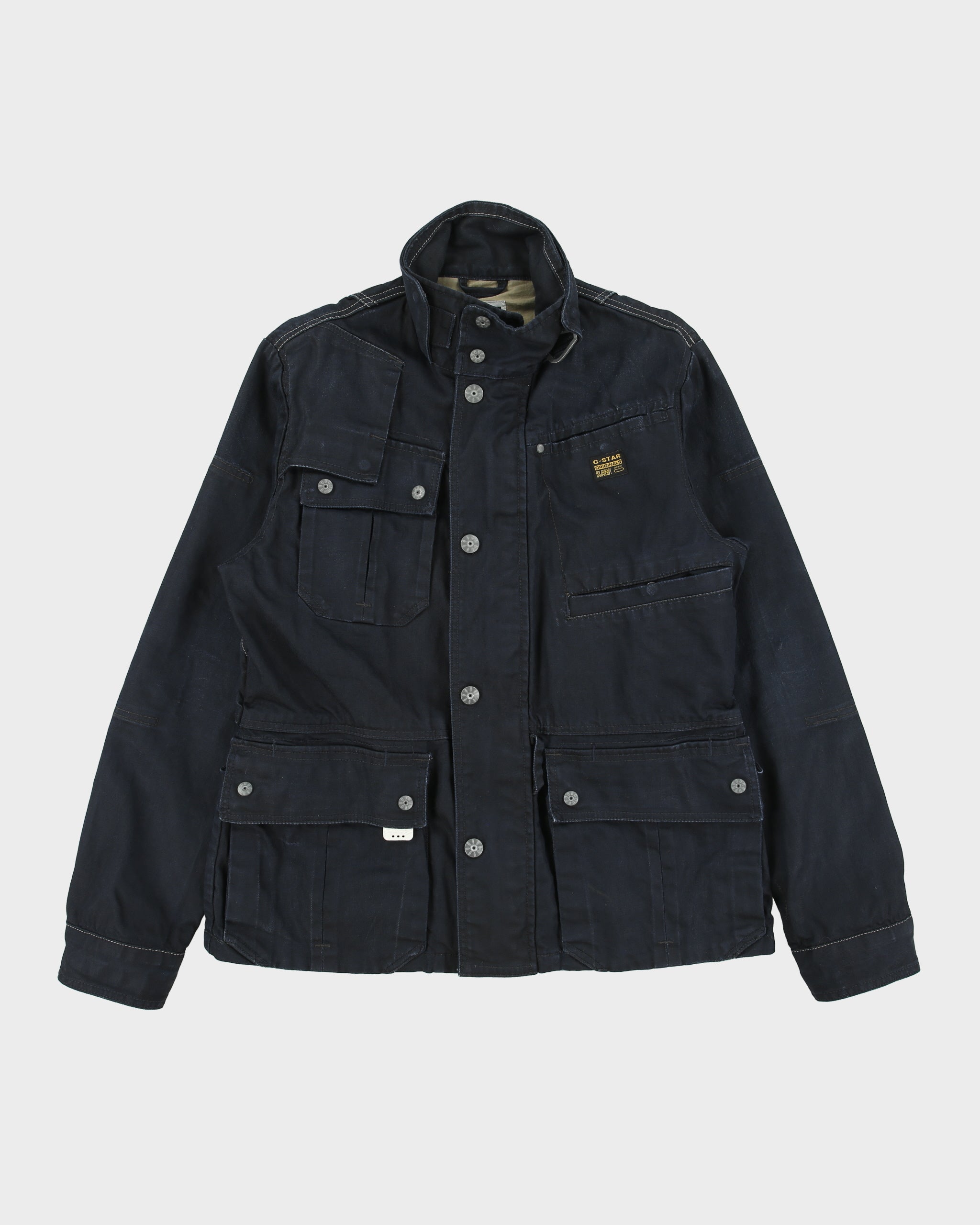 Vintage G-Star Raw Denim Navy Canvas Utility Jacket - L