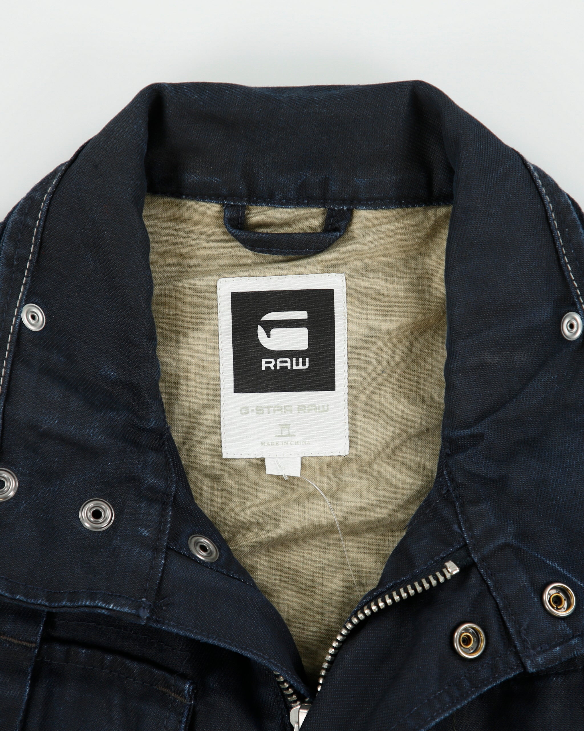 Vintage G-Star Raw Denim Navy Canvas Utility Jacket - L