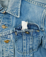 Vintage 1960s Lee 101-J Union Made In USA Sanforized Denim Trucker Jacket - XS