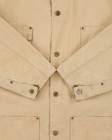 Vintage 1990s Carhartt C02 Saddle Blanket Lined Sandstone Duck Canvas Union Made In USA Chore Jacket - L