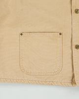 Vintage 1990s Carhartt C02 Saddle Blanket Lined Sandstone Duck Canvas Union Made In USA Chore Jacket - L