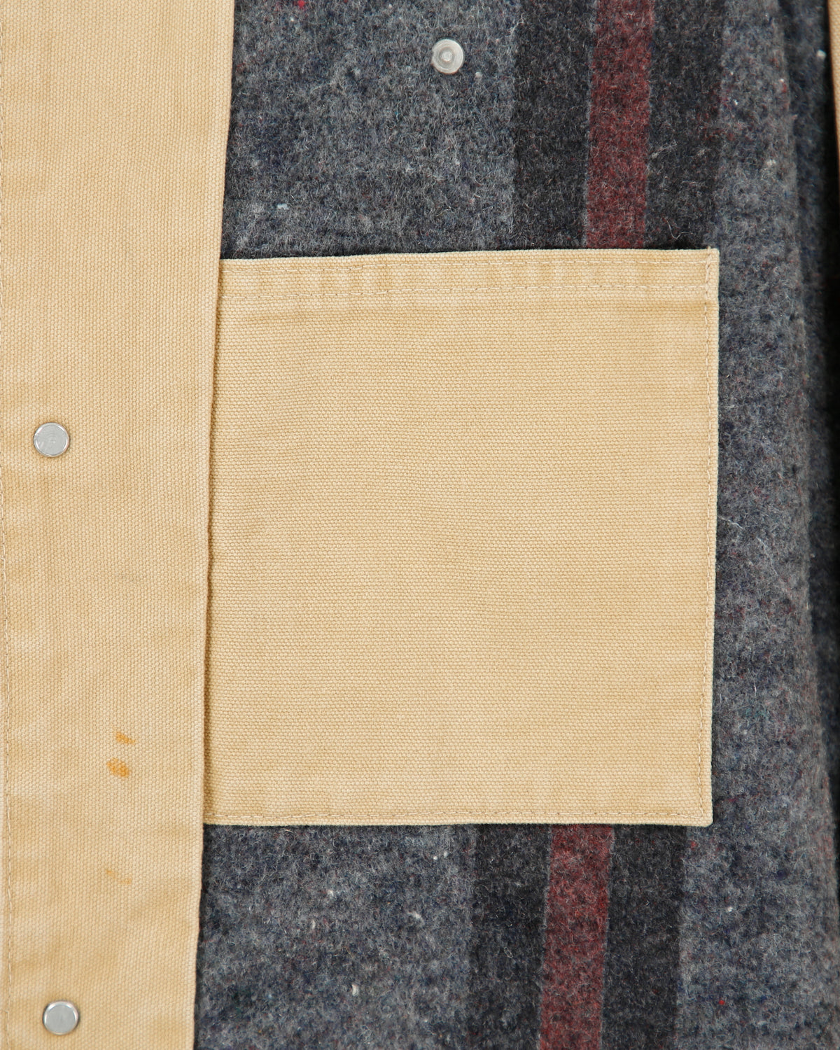 Vintage 1990s Carhartt C02 Saddle Blanket Lined Sandstone Duck Canvas Union Made In USA Chore Jacket - L