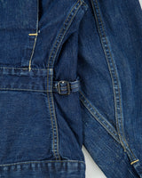Vintage 1960s USA Made Distressed Denim Workwear Talon Harrington Jacket - M