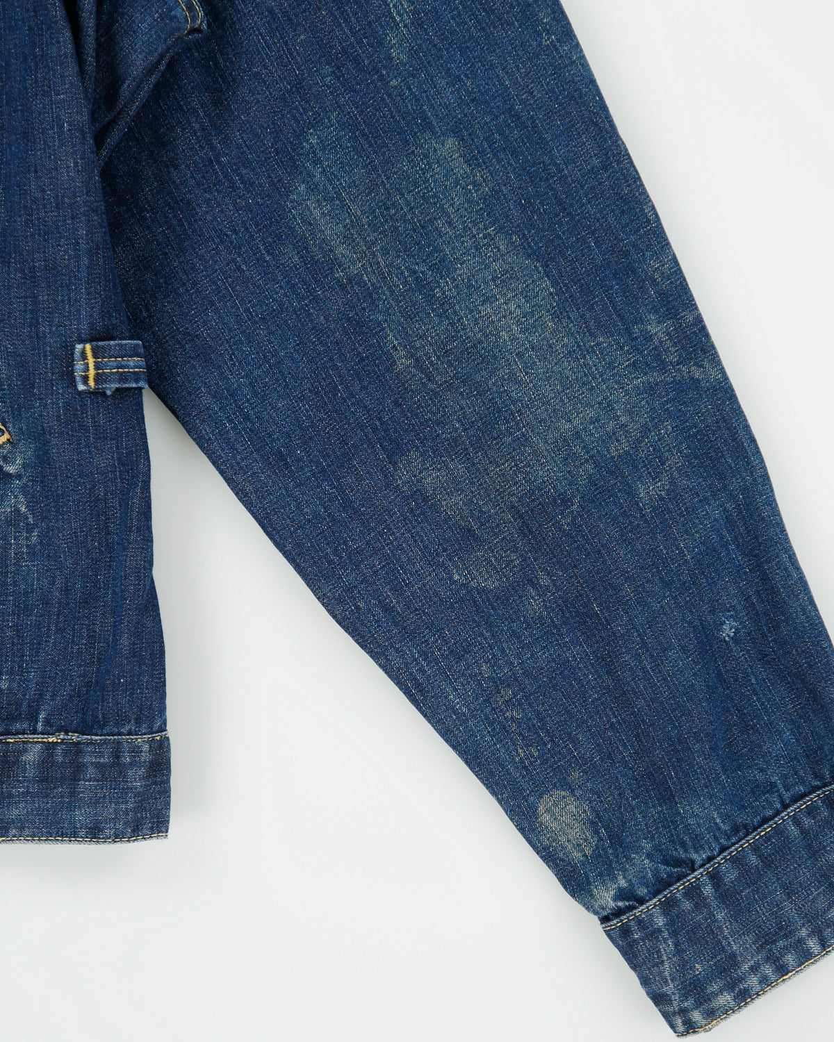 Vintage 1960s USA Made Distressed Denim Workwear Talon Harrington Jacket - M