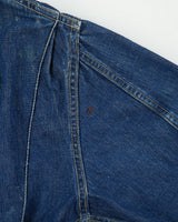 Vintage 1960s USA Made Distressed Denim Workwear Talon Harrington Jacket - M