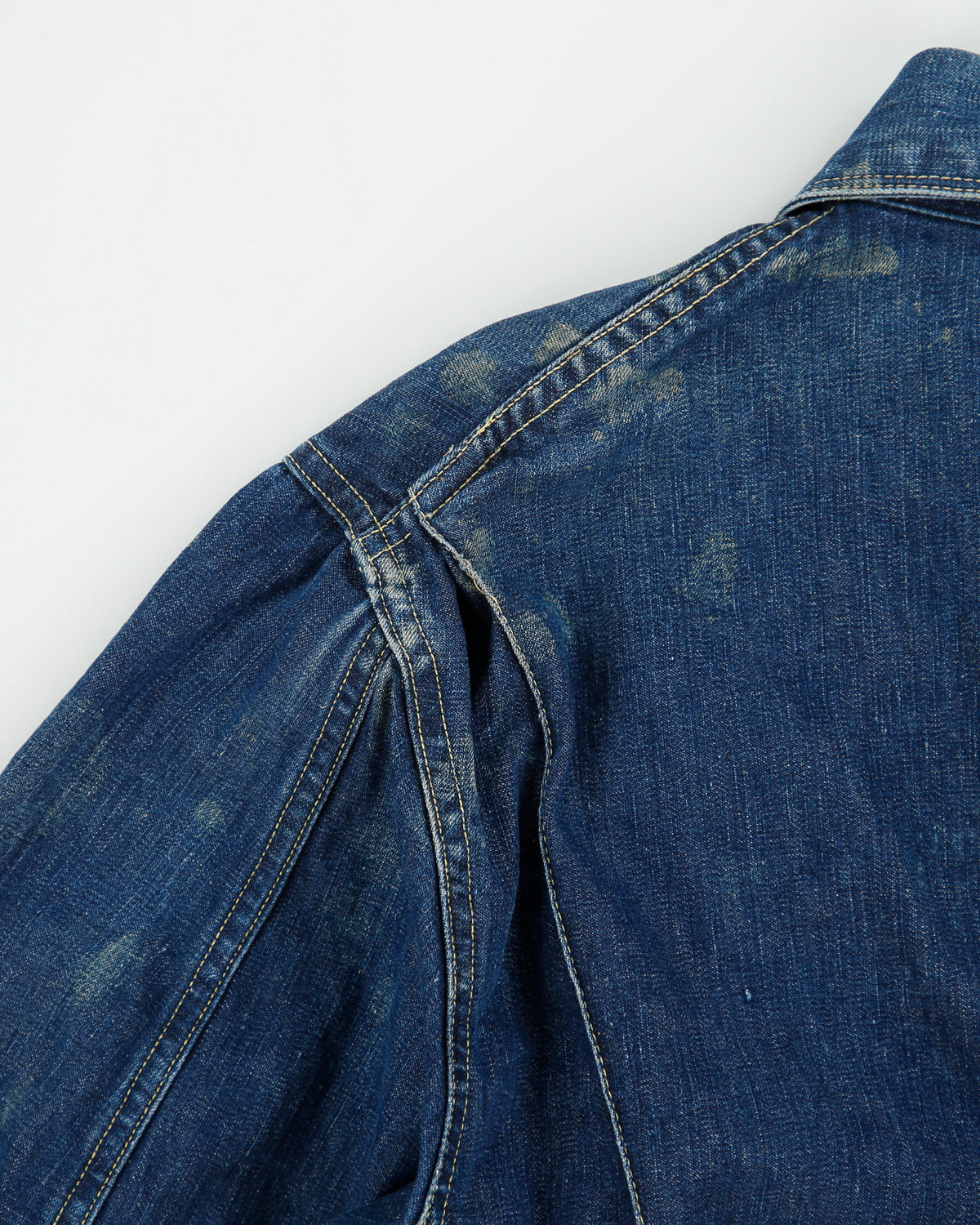 Vintage 1960s USA Made Distressed Denim Workwear Talon Harrington Jacket - M