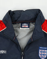 Vintage 2002-03 Umbro England National Football Shell Training Windbreaker Jacket - L