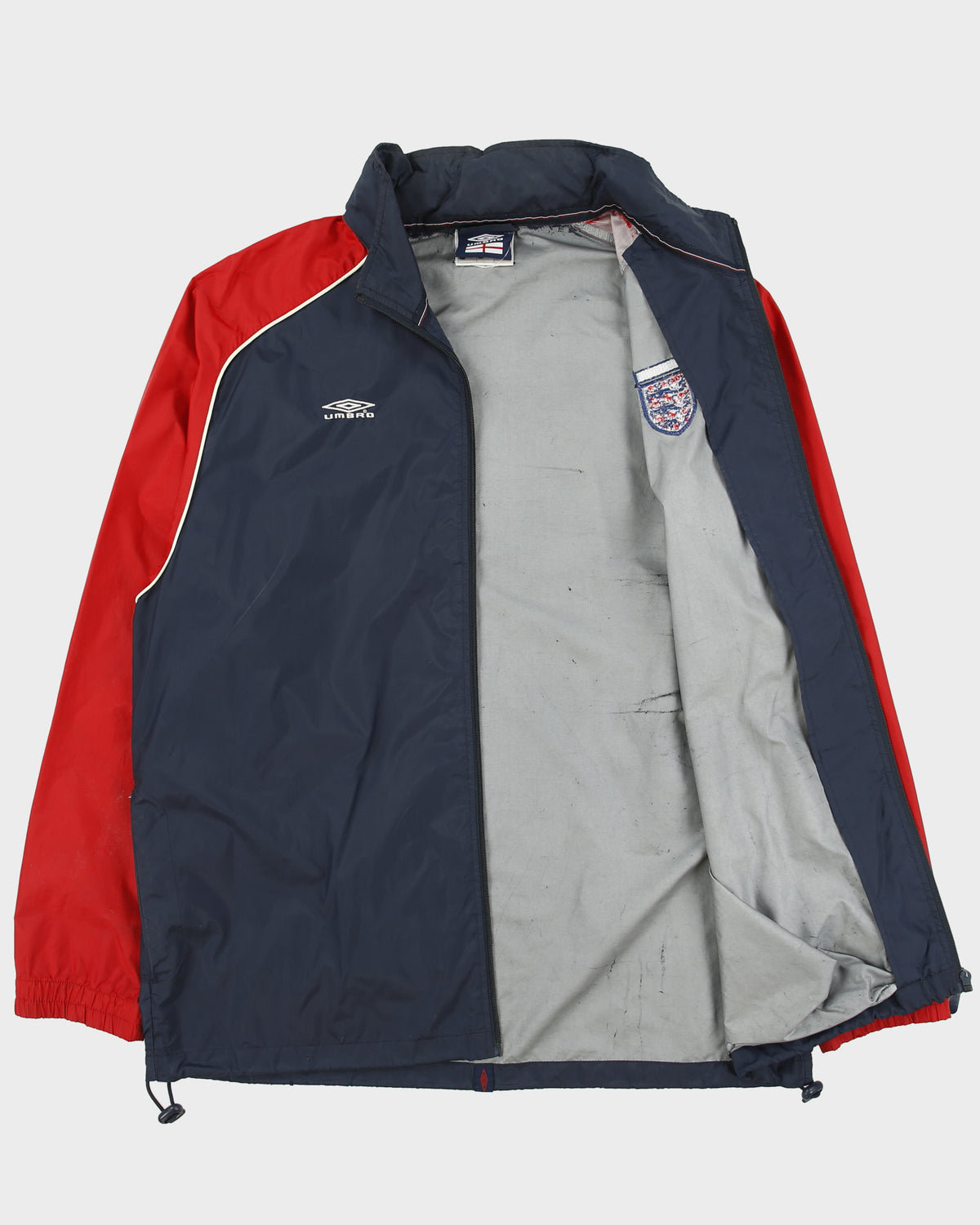 Vintage 2002-03 Umbro England National Football Shell Training Windbreaker Jacket - L
