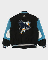 Vintage 1994 Starter San Jose Sharks NHL Wool Blend Patch Embroidered Varsity Letterman Jacket - M