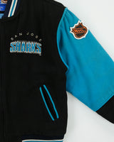 Vintage 1994 Starter San Jose Sharks NHL Wool Blend Patch Embroidered Varsity Letterman Jacket - M