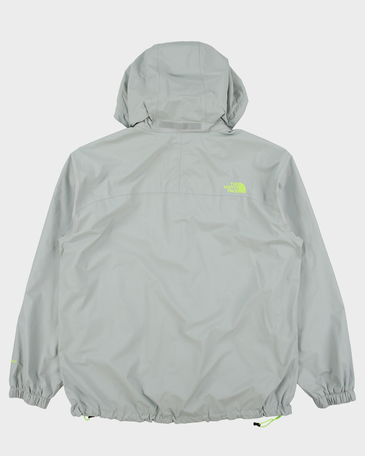 Vintage The North Face Pale Grey / Volt Green Waterproof Hyvent Jacket - L