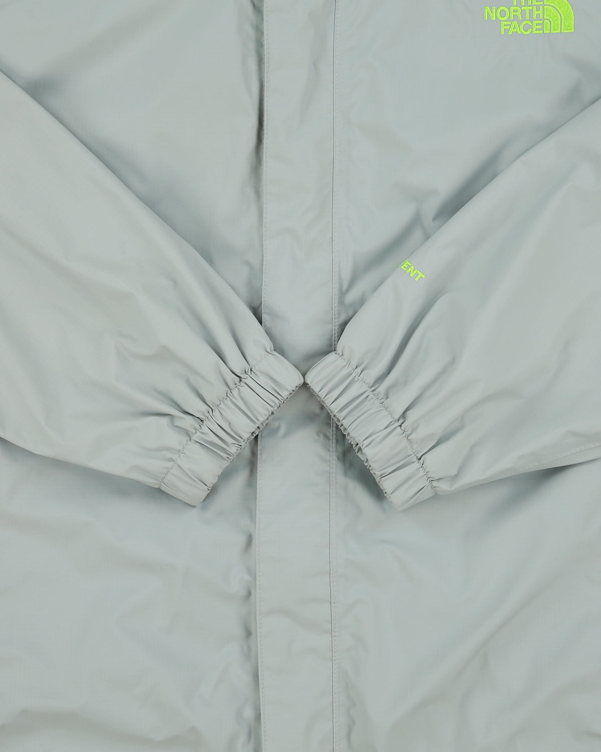 Vintage The North Face Pale Grey / Volt Green Waterproof Hyvent Jacket - L