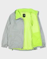 Vintage The North Face Pale Grey / Volt Green Waterproof Hyvent Jacket - L