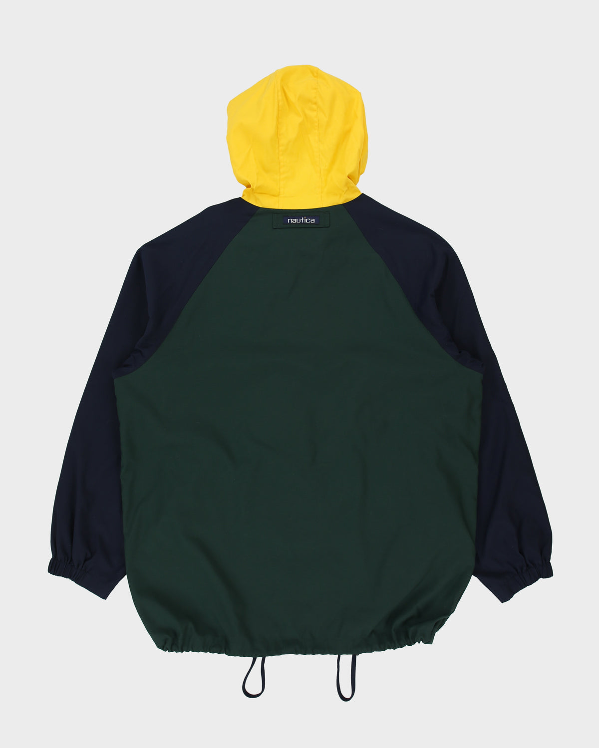 Vintage 1990s Nautica Colourblock Woven Shell Waterproof Windbreaker Sailing Jacket - M
