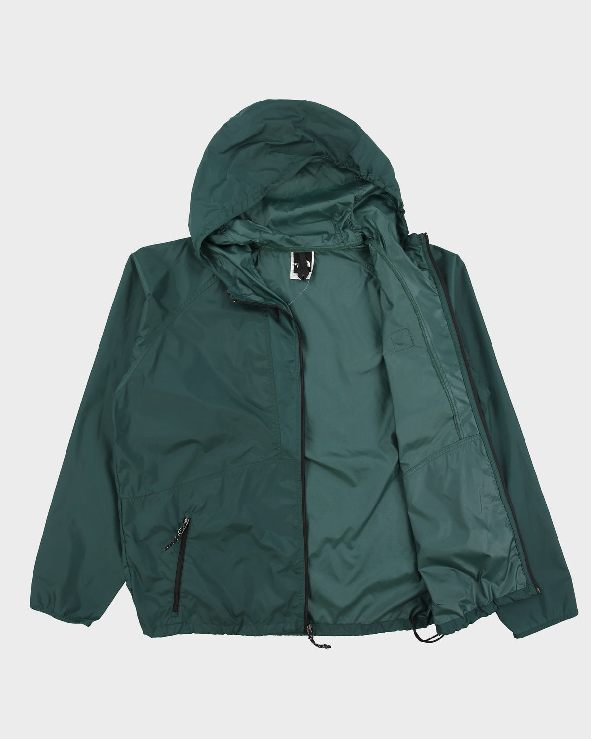 Vintage Y2K 00s The North Face Forest Green Lightweight Shell Packable Waterproof Jacket - XL
