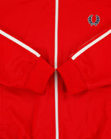 Vintage Fred Perry Heavyweight Stripe Taped Classic Funnel Neck Track Jacket - M