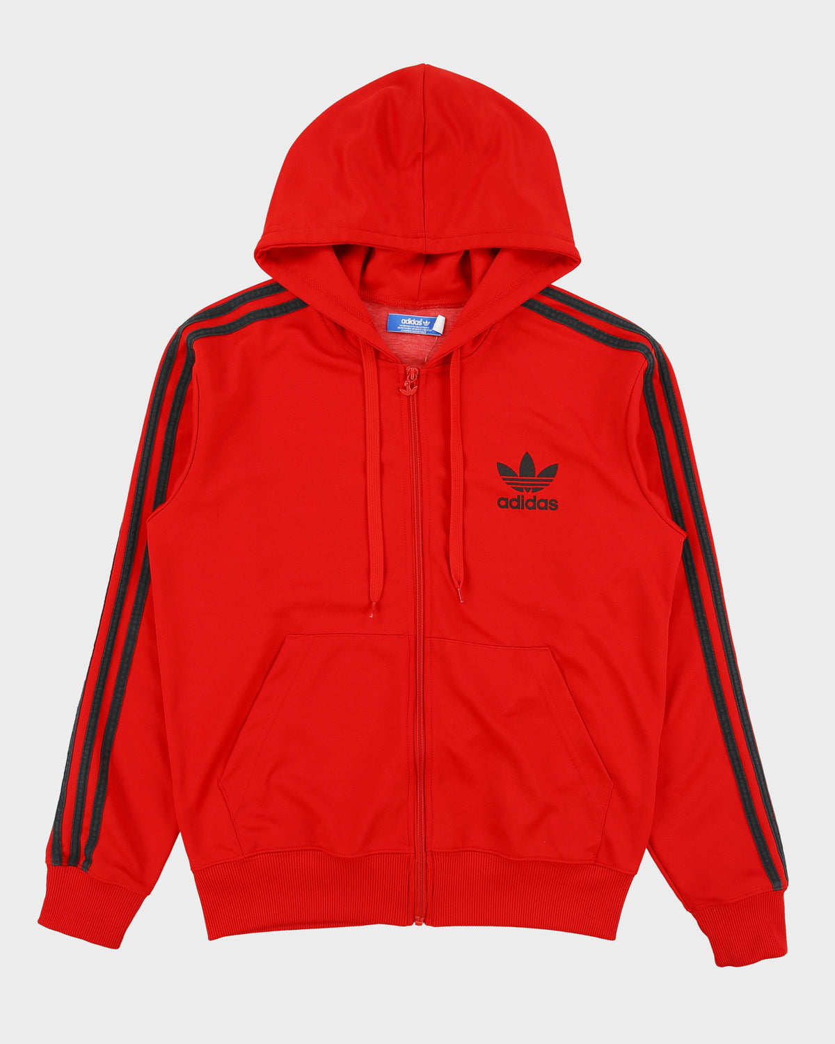 Vintage Adidas Originals Classic Trefoil 3-Stripe Hooded Track Jacket - M