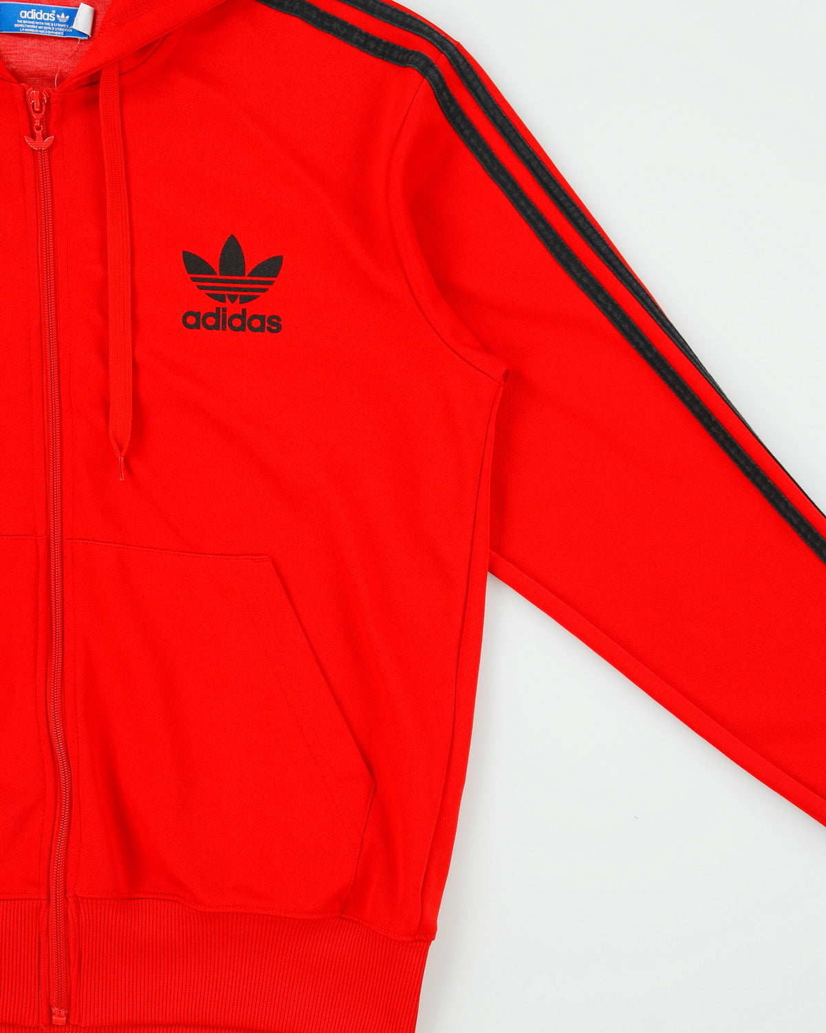 Vintage Adidas Originals Classic Trefoil 3-Stripe Hooded Track Jacket - M