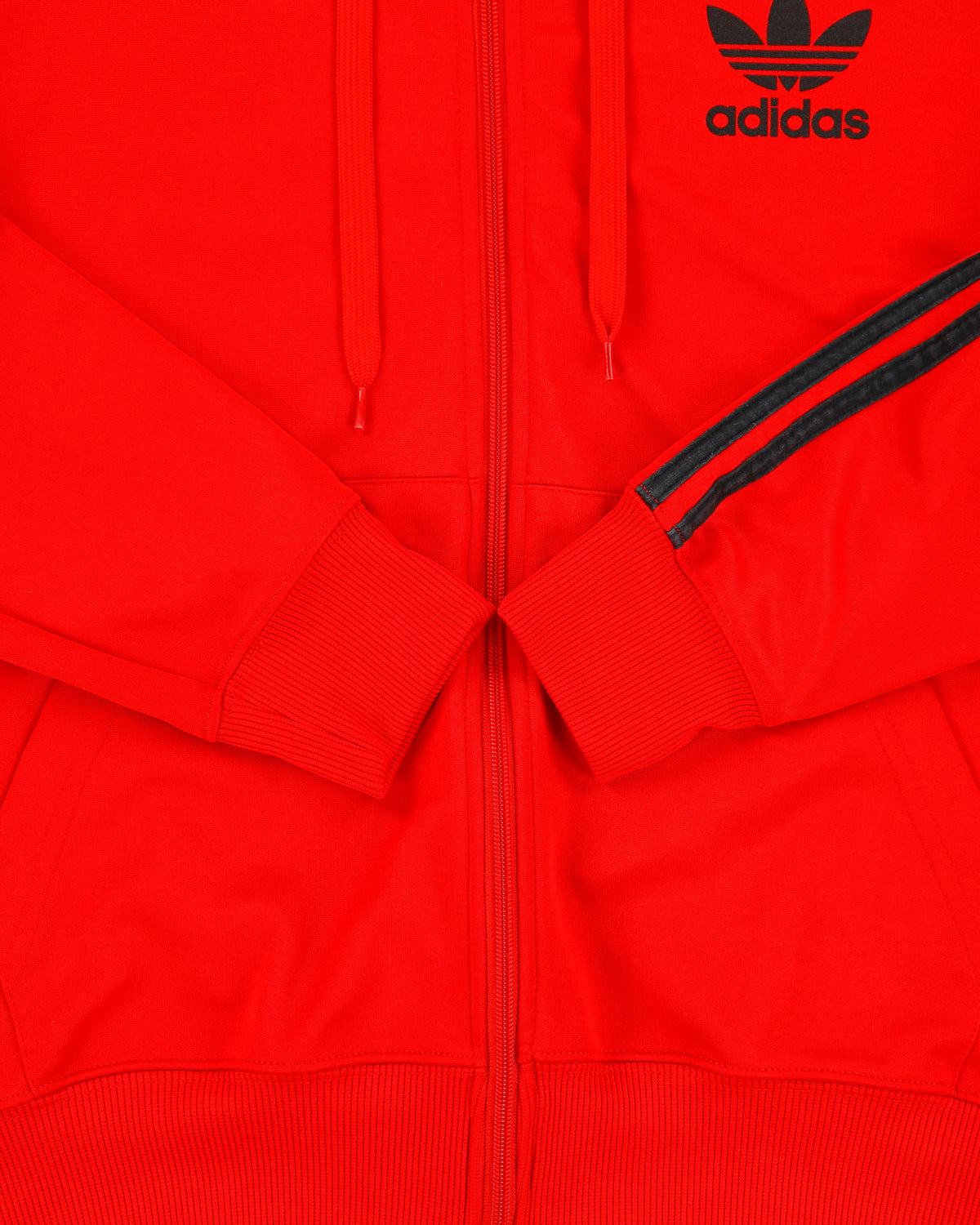 Vintage Adidas Originals Classic Trefoil 3-Stripe Hooded Track Jacket - M