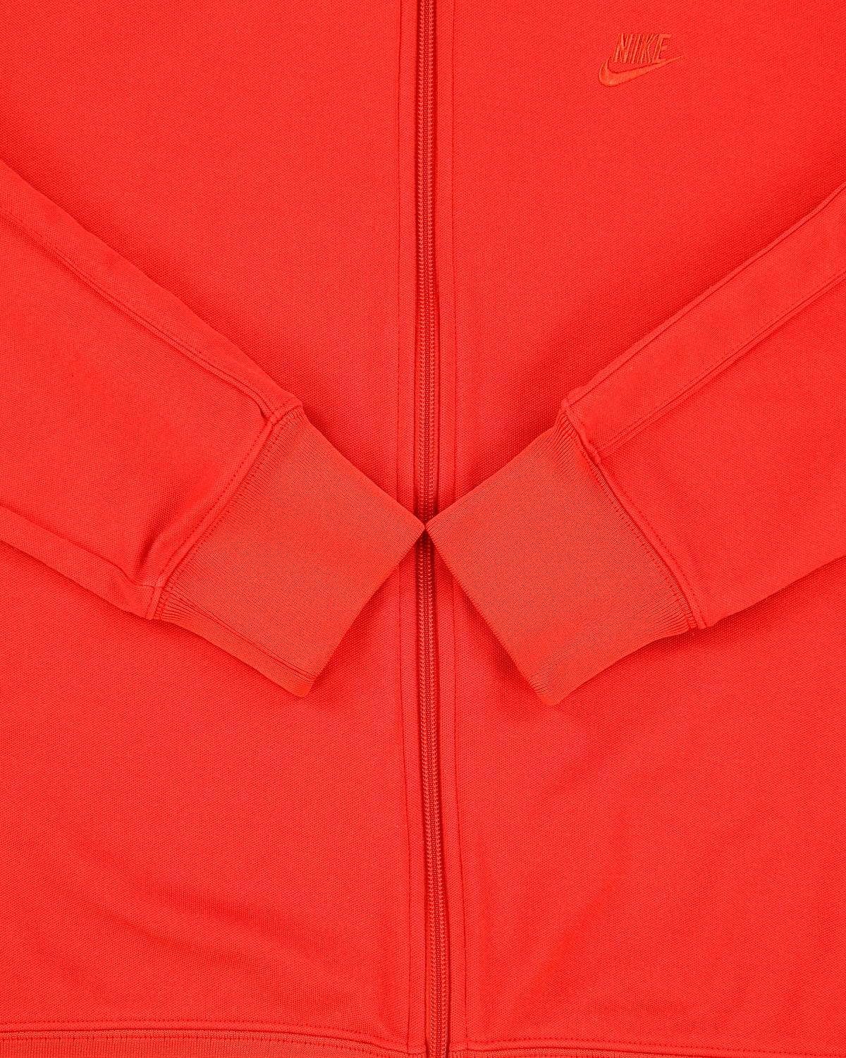 Vintage Y2K 00s Nike Pastel Red Heavyweight Taped Funnel Neck Track Jacket - XL