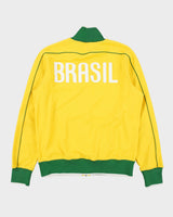 Vintage Nike Brazil Football 2010 FIFA World Cup Heavyweight Funnel Neck Training Track Jacket - M