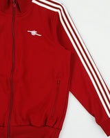 2025-26 Adidas Originals Arsenal FC Terrace Icon Collegiate Burgundy Heavyweight Funnel Neck Football Track Jacket - L
