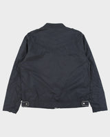 Vintage Guess Navy Shell Cafe Racer Moto Jacket - XL