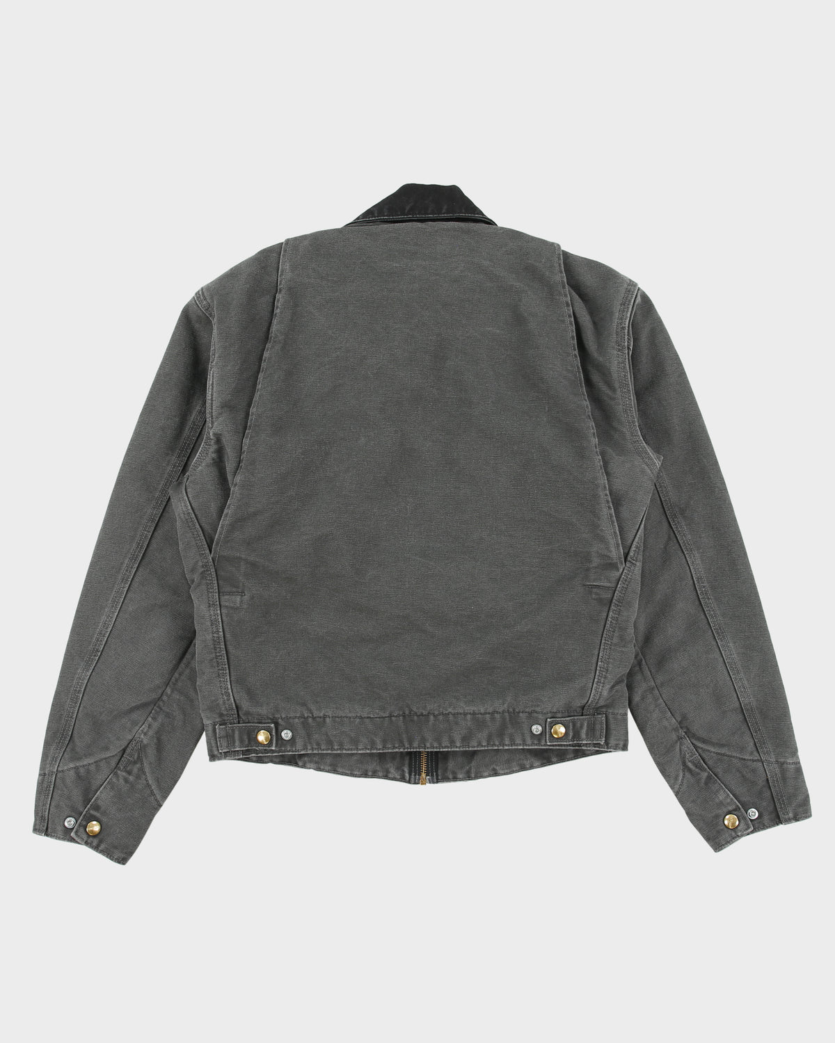 Vintage Carhartt J97 GVL Gravel Detroit Blanket Lined Sandstone Duck Canvas Workwear Jacket - S