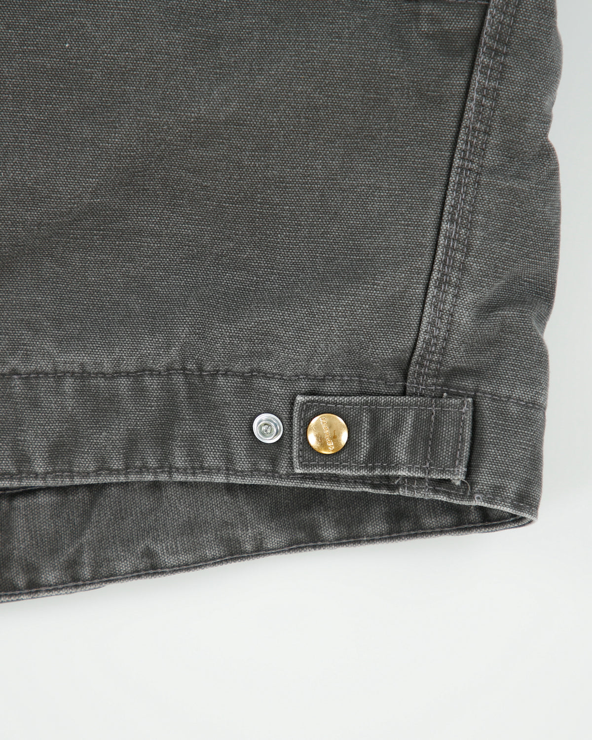 Vintage Carhartt J97 GVL Gravel Detroit Blanket Lined Sandstone Duck Canvas Workwear Jacket - S