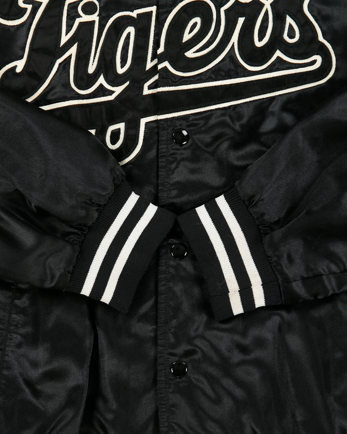 Vintage 1990s Detroit Tigers MLB Trimark Satin Stitched Varsity Baseball Jacket - XL