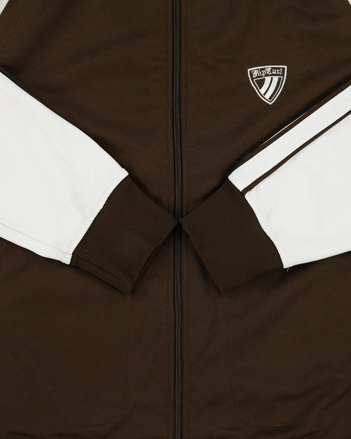 Vintage Y2K 00s Rip Curl Classic Taped Funnel Neck Crest Track Jacket - XL