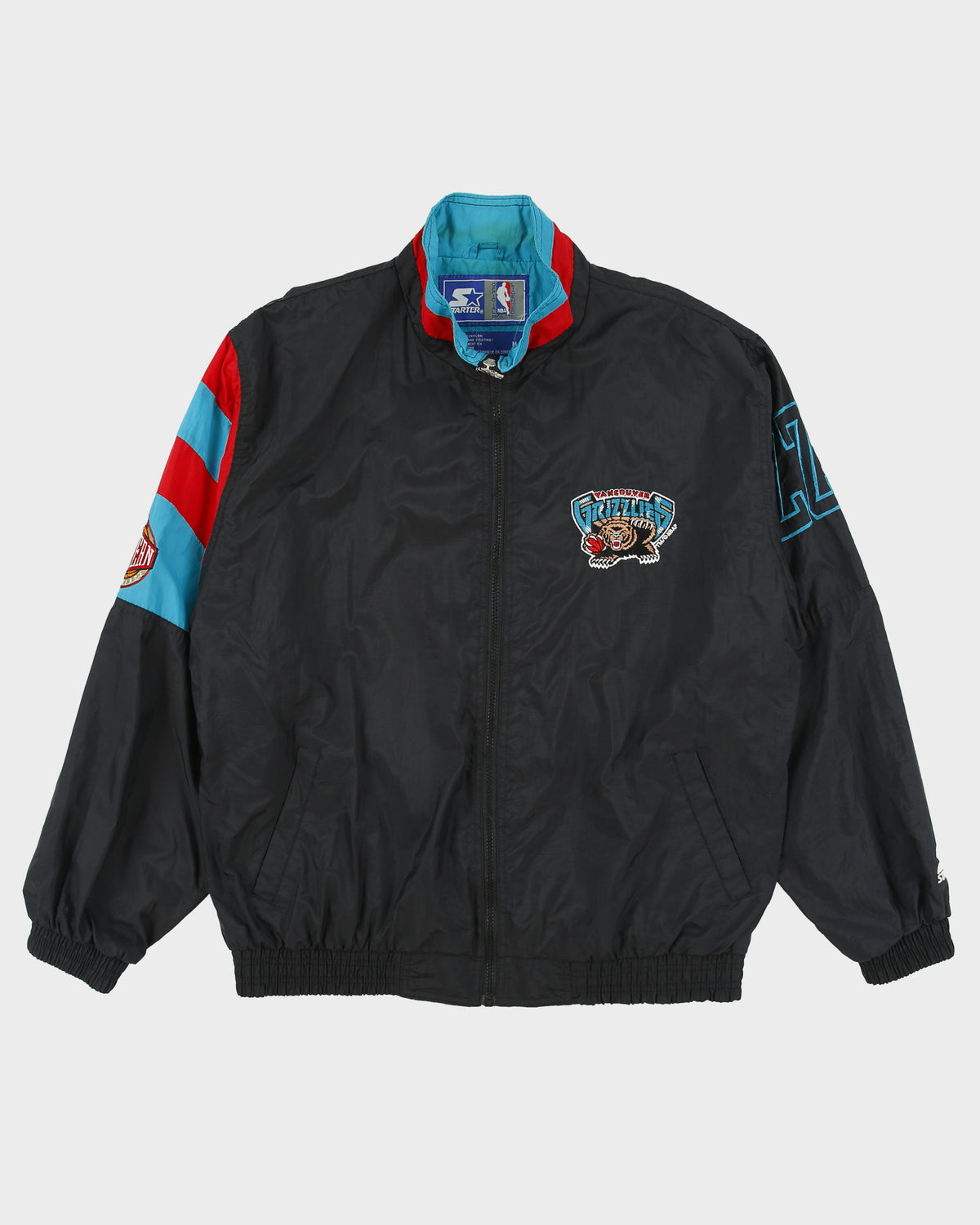 Vintage 1994 Starter Vancouver Grizzlies NBA Embroidered Shell Windbreaker Jacket - M