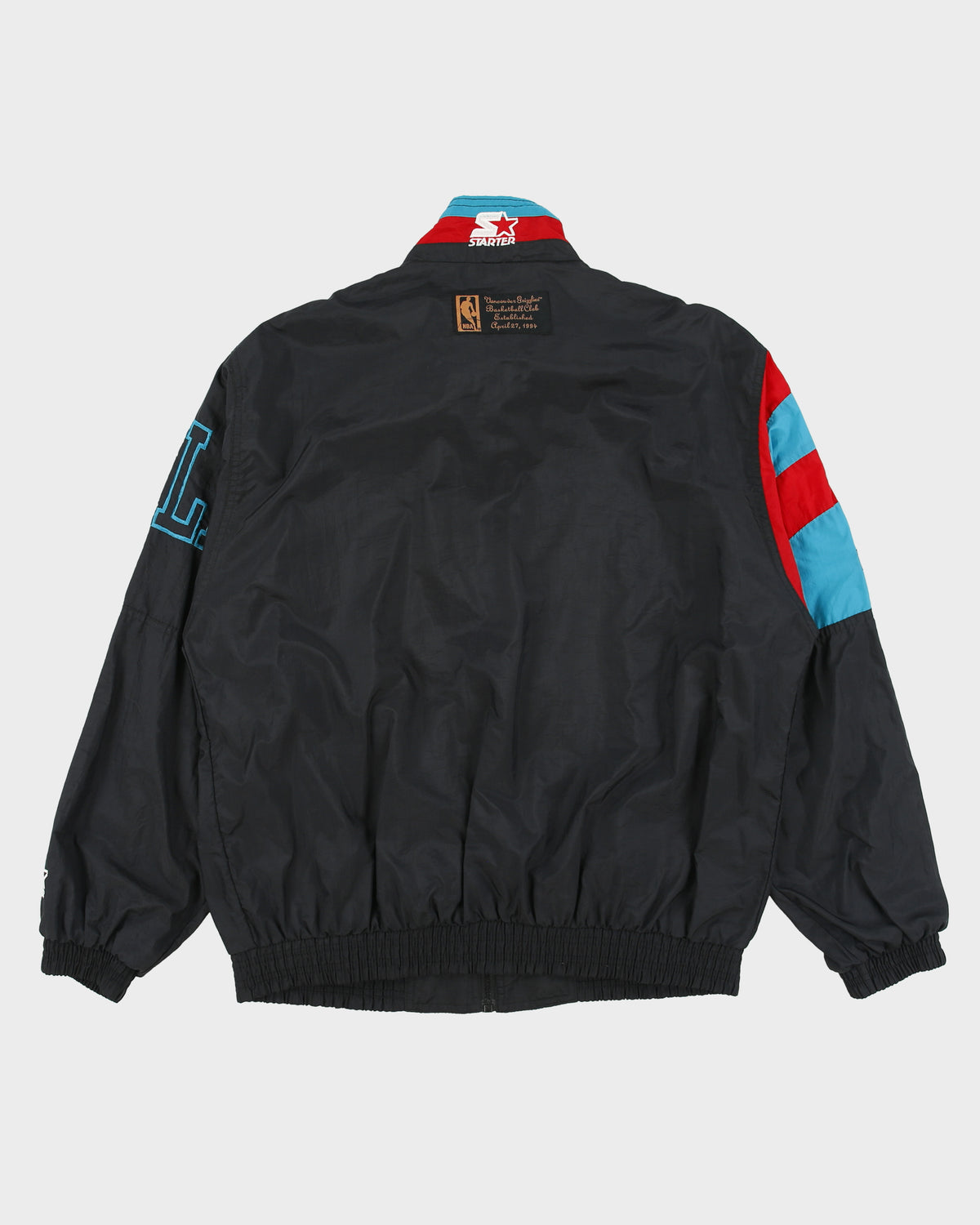 Vintage 1994 Starter Vancouver Grizzlies NBA Embroidered Shell Windbreaker Jacket - M