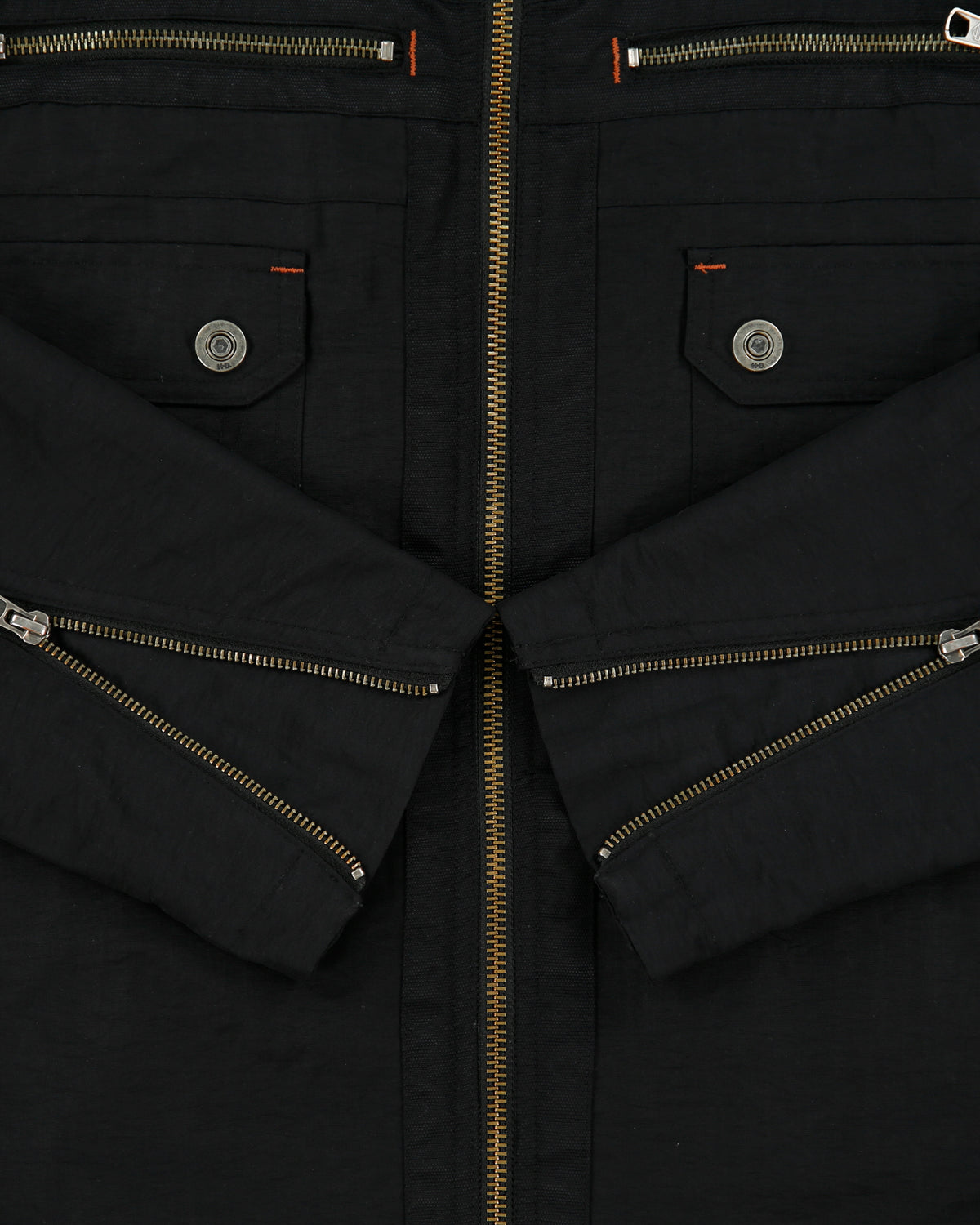 Vintage Y2K 00s Harley Davidson Chain Stitch Canvas Shell Cafe Racer Moto Jacket - M