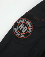 Vintage Y2K 00s Harley Davidson Chain Stitch Canvas Shell Cafe Racer Moto Jacket - M