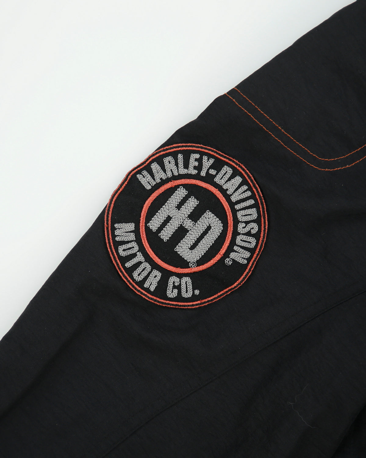 Vintage Y2K 00s Harley Davidson Chain Stitch Canvas Shell Cafe Racer Moto Jacket - M