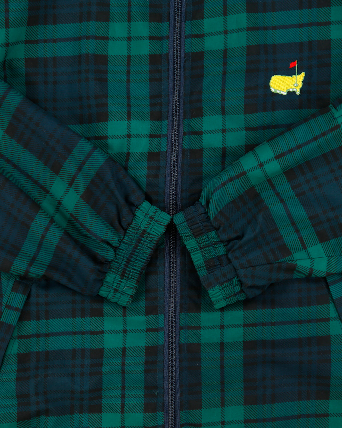 Vintage 1996 Slazenger Augusta National Shop Golf Masters Tartan Made In USA Soft Shell Windbreaker Jacket - M