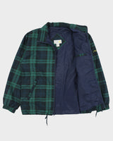 Vintage 1996 Slazenger Augusta National Shop Golf Masters Tartan Made In USA Soft Shell Windbreaker Jacket - M