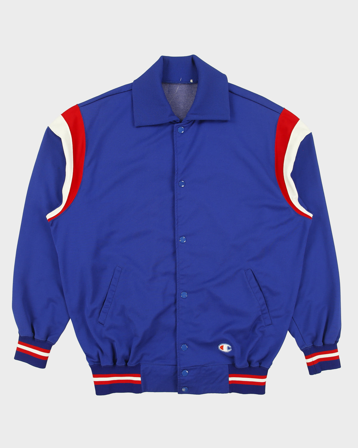 Vintage 1970s Champion USA Collared Varsity Track Bomber Jacket - XL