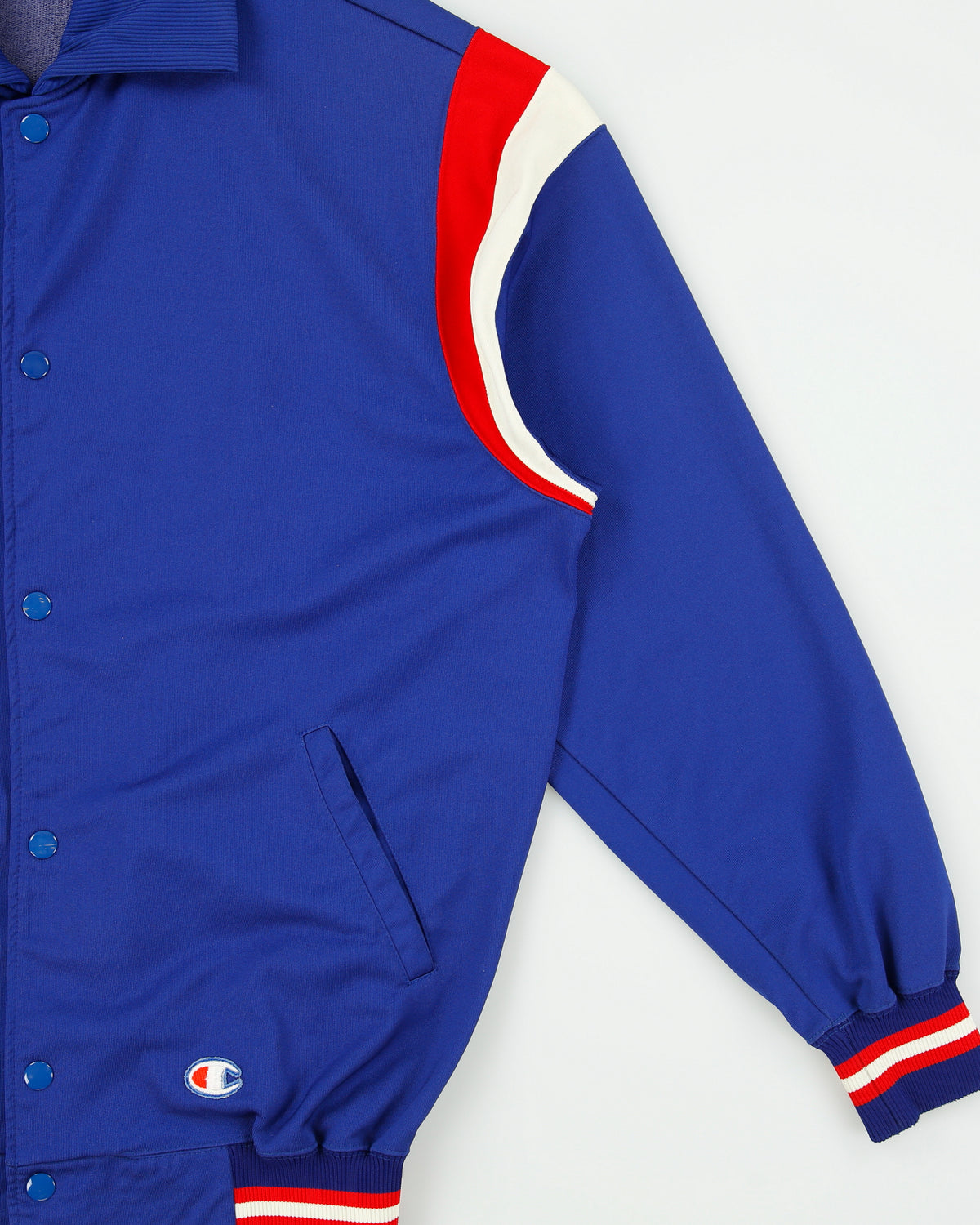 Vintage 1970s Champion USA Collared Varsity Track Bomber Jacket - XL