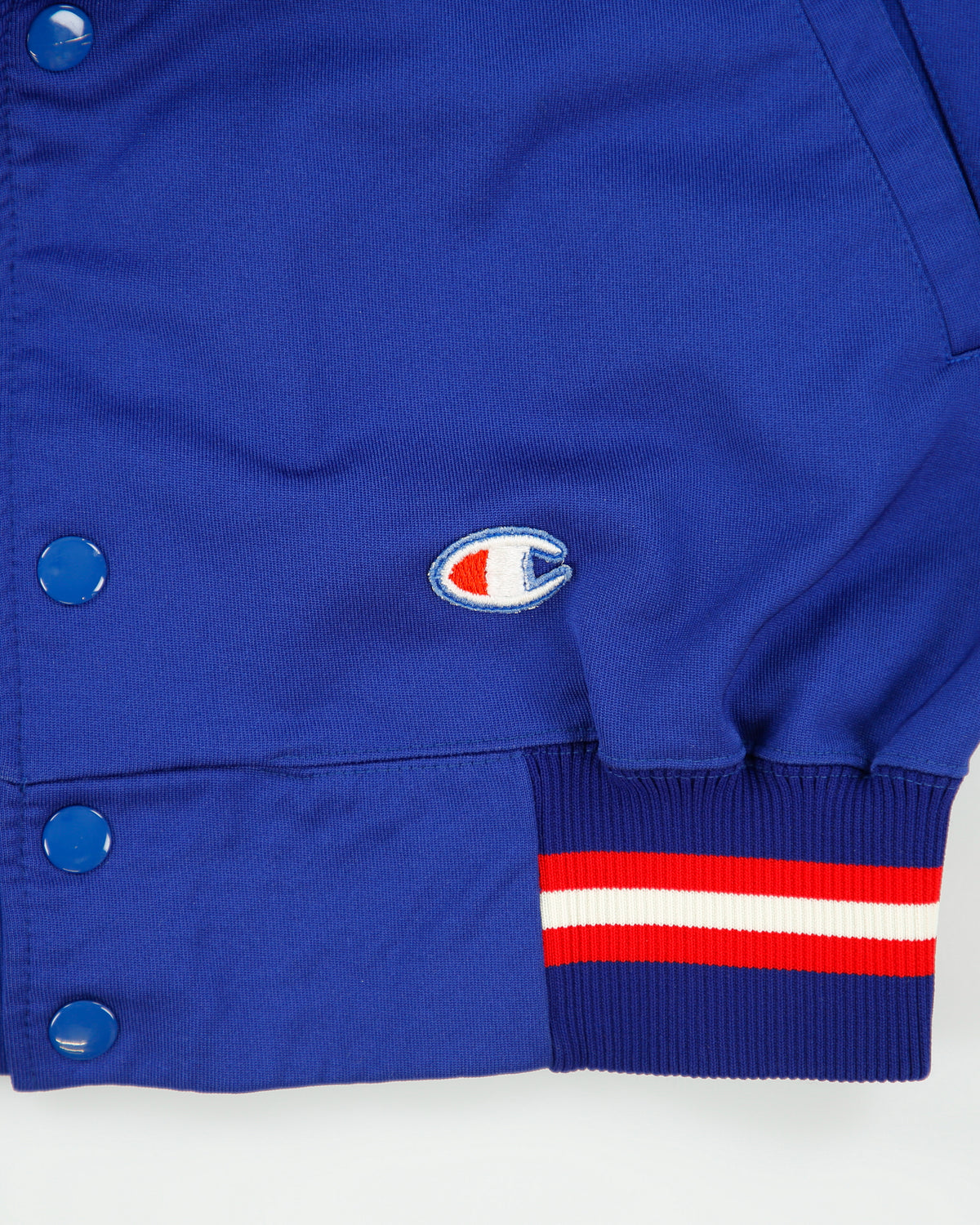 Vintage 1970s Champion USA Collared Varsity Track Bomber Jacket - XL