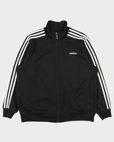 Vintage 2003 Y2K Adidas Heavyweight Embroidered 3-Stripe Funnel Neck Track Jacket - M