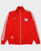 Vintage 2010 Adidas Originals Cuba National Football Embroidered Funnel Neck Flag Track Jacket - L